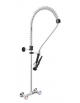 Gruppo Doccia Prelavaggio Biforo a Muro con Maniglie Rotonde e Doccetta Basic - Interasse 203,20 mm