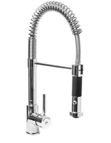 Rubinetto miscelatore monoforo  con canna girevole e doccia dual jet - altezza mm 440