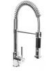 Rubinetto miscelatore monoforo con canna girevole e doccia dual jet - altezza mm 440