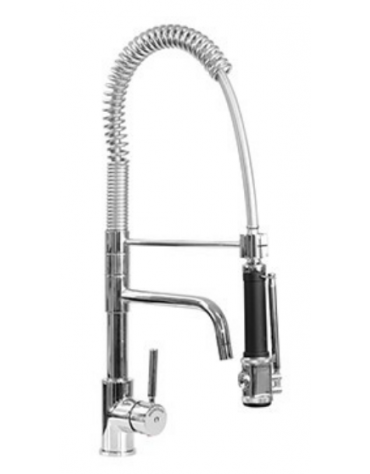 Rubinetto miscelatore monoforo con canna girevole e doccia light, - altezza mm 560