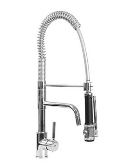 Rubinetto miscelatore monoforo con canna girevole e doccia light, - altezza mm 560