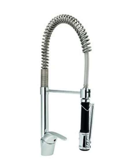 Rubinetto miscelatore monoforo con asta girevole e doccia light - altezza mm 530