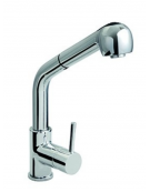 Rubinetto miscelatore monoforo verticale con doccia estraibile - mm 225x345h
