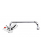 Rubinetto miscelatore monoforo con canna a ‘D’ mm Ø18×250 e maniglie a stella