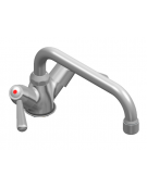 Rubinetto miscelatore monoforo con canna a ‘D’ mm Ø18×190 e maniglie a leva