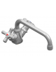 Rubinetto miscelatore monoforo con canna a ‘D’ mm Ø18×190 e maniglie a croce