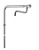 Rubinetto monoforo a bandiera con canna "S" mm Ø18x270 - Tubo in acciaio AISI 304 - Altezza mm 850