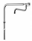 Rubinetto monoforo a bandiera con canna "S" mm Ø18x270 - Tubo in acciaio AISI 304 - Altezza mm 1040