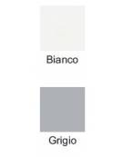 Mobile armadio alto per ufficio con 2+2 ante in legno - Colore carcassa ed ante : Bianco o Grigio - cm 90x45x196h 
