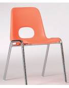 Sedia ignifuga impilabile con telaio cromato Ø 18 cm 44x48x38h - Grandezza 4 - Vari colori disponibili 