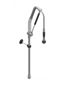 Kit doccia completo di basetta, funzione “Acqua Stop” e doccetta - altezza cm 105 - lunghezza flessibile