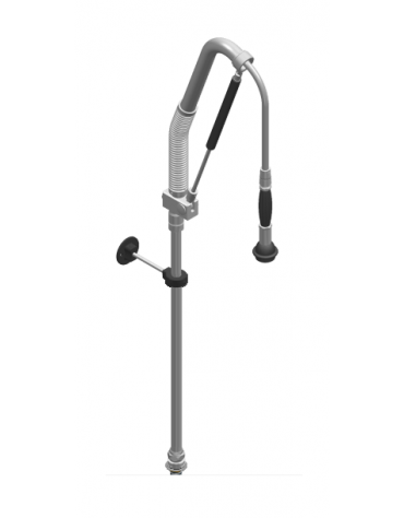 Kit doccia completo di basetta, funzione “Acqua Stop” e doccetta - altezza cm 105 - lunghezza flessibile