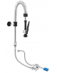 Kit rubinetto a pedale mono acqua a pavimento con kit doccia prelavaggio versione Mini