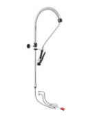 Kit miscelatore progressivo monopedale a pavimento con kit doccia prelavaggio