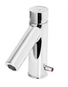 Miscelatore temporizzato per lavabo completo di flessibile, tempo di erogazione 8÷12 sec. non regolabile - altezza cm 18,5