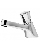 Rubinetto temporizzato per lavabo completo di flessibile, tempo di erogazione 8÷12 sec. non regolabile - altezza cm 9,3