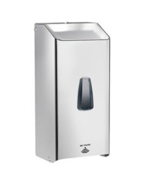 Dispenser elettronico a fotocellula in AISI 304 per sapone liquido o gel igienizzante - cm 12,4x10,8x27,3h
