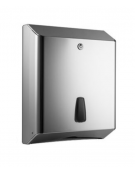 Dispenser in acciaio inox AISI 304 per carta asciugamani interfogliata a “Z” - capacità 250 fogli - cm 25,5x12x32,5h