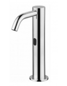 Rubinetto elettrico con beccuccio fisso curvo - alimentazione elettrica - Ø mm 40 - mm 118x172h