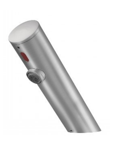 Rubinetto elettrico in acciaio AISI 316 con premix meccanico incluso - alimentazione a batteria - mm 177x149h