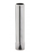 Tubo troppo pieno in acciaio inox AISI 304 per piletta cromata da 1”1/2  - altezza mm 150
