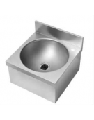 Lavamani in acciaio inox AISI 304 senza bocca di erogazione e comando - predisposto con Foro mm Ø33 - dim. cm 40x40