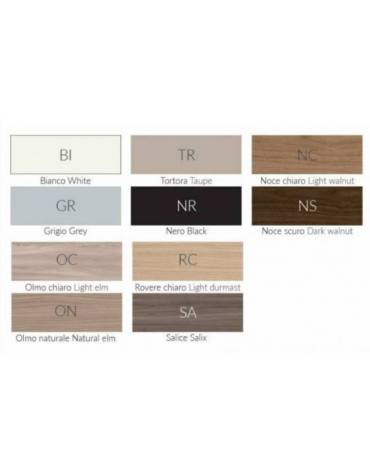 ARMADIO CONTENITORE ALTO IN LEGNO 2 ANTE - 4+4 RIPIANI - CM 90X45X194,7H - COLORI VARI - CONFORME AI CAM