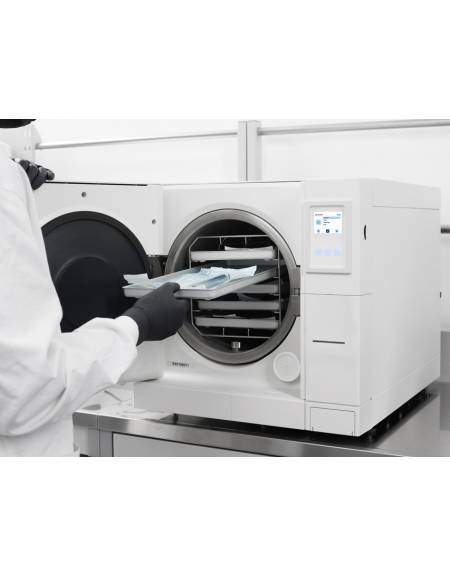 Autoclave vapore istantaneo a 5 vassoi - 24 Litri - Cicli e test programmabili - display soft touch 2,4"