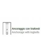 Cestino portarifiuti con paletto da tassellare, in acciaio ferro con coperchio con posacenere - Capacità Lt 35