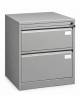 Classificatore metallico a 2 cassetti altezza cm 48 (adatti anche all'alloggiamento di cartelle sospese)-Dimensioni cm 64x63x105