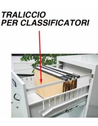 TRALICCIO zincato per classificatori, utile per alloggiare nei cassetti le cartelle sospese di formato commerciale (interasse 33