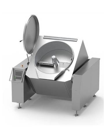 BRASIERA RIBALTABILE CON MESCOLATORE E MONITOR PLC - CAPACITA' LITRI 200 - RISCALDAMENTO ELETTRICO DIRETTO