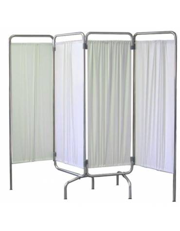 Telaio paravento a  4 ante con piedini in alluminio - senza tende - cm 200x167,5h