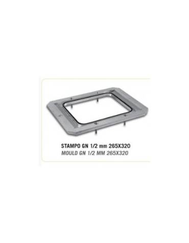 Stampo per 1 vaschetta GN 1/2 cm 26,5x32 per termosigillatrice sottovuoto