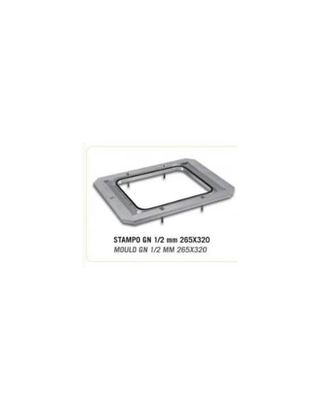 Stampo per 1 vaschetta GN 1/2 cm 26,5x32 per termosigillatrice sottovuoto