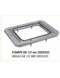 Stampo per 1 vaschetta GN 1/2 cm 26,5x32 per termosigillatrice sottovuoto