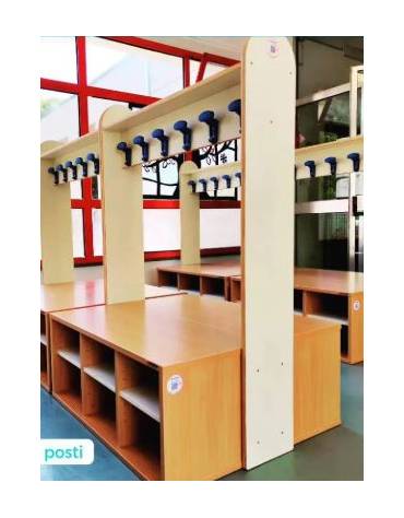 Panchetta casellario 12 posti - cm 124x80x132h