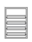 Cassaforte a 4 cassetti certificata EN 1143-1 in grado I - Adatta alla custodia di farmaci e stupefacenti - cm 60x50x80h