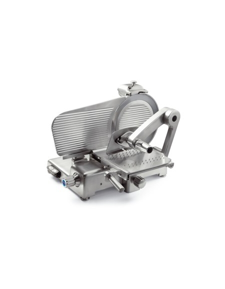 Affettasalumi verticale totalmente in alluminio lama diametro cm 38,5-Corsa carrello cm 37-Monofase o Trifase-mm 900x750 h.670