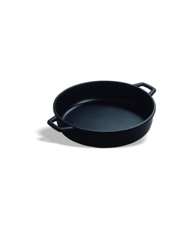 Casseruola Bassa 28 Cm Con Coperchio In Vetro, Antiaderente Durastone, Adatta A Induzione E Forno