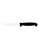 COLTELLO BISTECCA IN ACCIAIO AISI 420 E MANICO GOMMATO - Lunghezza lama mm 110