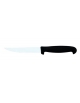 COLTELLO BISTECCA IN ACCIAIO AISI 420 E MANICO GOMMATO - Lunghezza lama mm 110