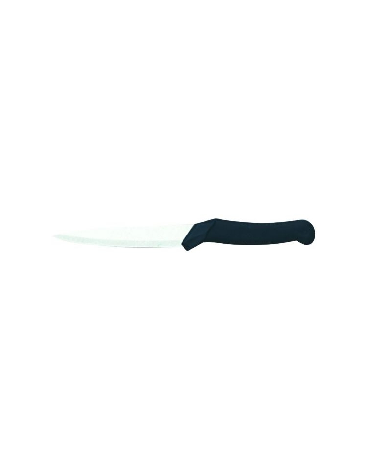 Contacto Coltello Da Cucina In Acciaio Inox 18/0 Con Manico Rosso – Lama Liscia, Professionale Per Ristoranti E Casa