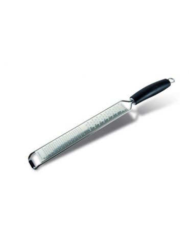 GRATTUGIA IN ACCIAIO INOX CON MANICO, DOPPIO TAGLIO - Larghezza mm 35 - Lunghezza mm 390