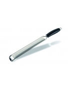 GRATTUGIA IN ACCIAIO INOX CON MANICO, FINE - Larghezza mm 35 - Lunghezza mm 395