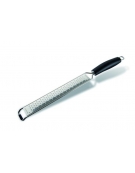 GRATTUGIA IN ACCIAIO INOX CON MANICO, MEDIO - Larghezza mm 35 - Lunghezza mm 395
