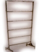 CARRELLO INOX PER PROSCIUTTI A 5 BARRE