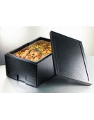 CONTENITORE ISOTERMICO IN POLIPROPILENE PER BACINELLE GASTRONORM GN 1/1 H MM 100 / 150 - DIMENSIONI ESTERNE CM 60X40X23H