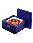 CONTENITORE ISOTERMICO IN POLIPROPILENE PER TRASPORTO PIZZA - CAPACITA' 4 UNITÀ - mm 410x410x240h