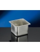 BACINELLA VASCHETTA GELATERIA INOX DA LT 2,5 - Larghezza mm 180 - Profondità mm 165 - Altezza mm 120